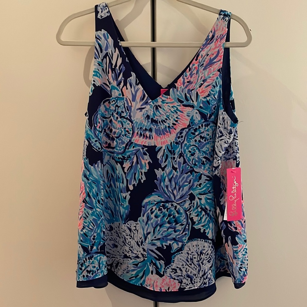 NWT Lilly Pulitzer Florin Sleeveless v-neck tank